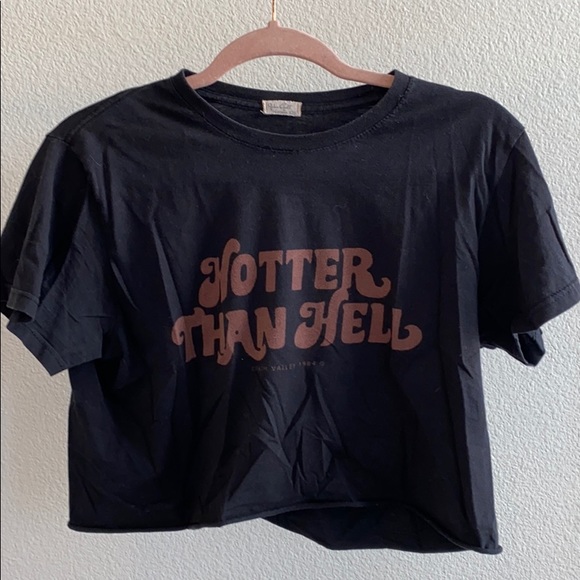 Brandy Melville Hotter Than Hell Shirt